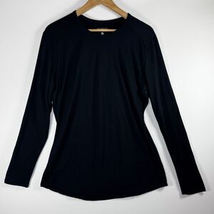Segments Merino Wool Long Sleeve Base Layer Shirt Mens Extra Large Black